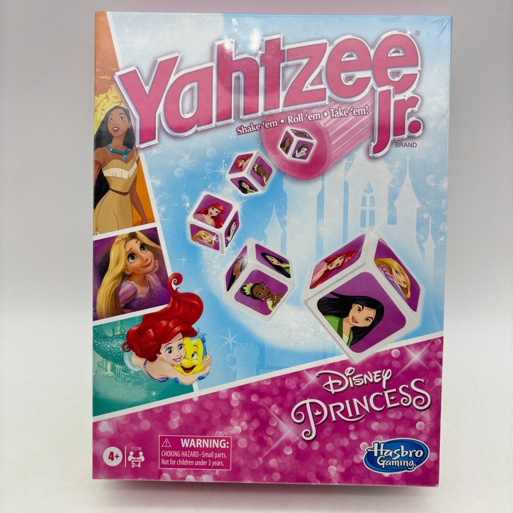 Disney Princess Yahtzee Jr. Game SEALED 2020 Snow White Belle Tiana Rapunzel